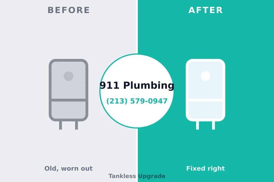 Before and after: plumbing company Blue Mountain, MS